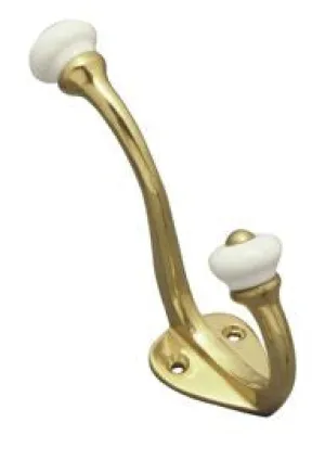 Superior Brass Hat & Coat Hook PB 110mm (Proj. 75mm)