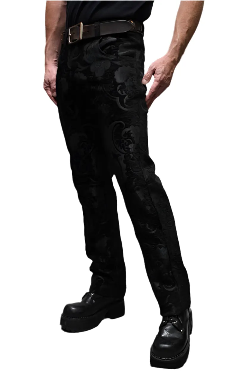 TAPESTRY PANTS - BLACK