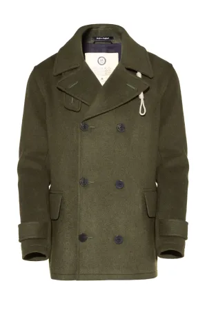 Teddy-Peacoat für Herren - Olive