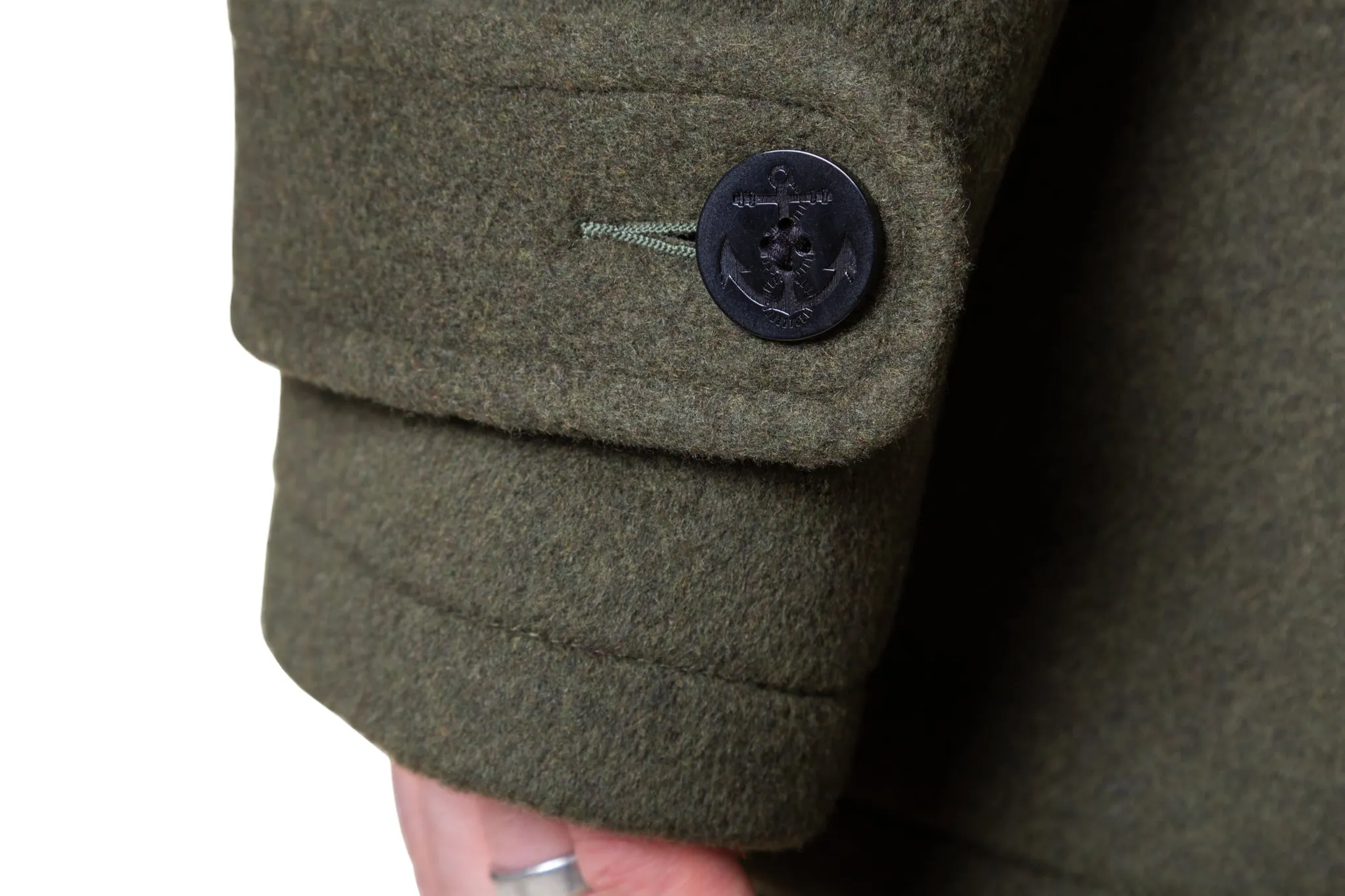 Teddy-Peacoat für Herren - Olive