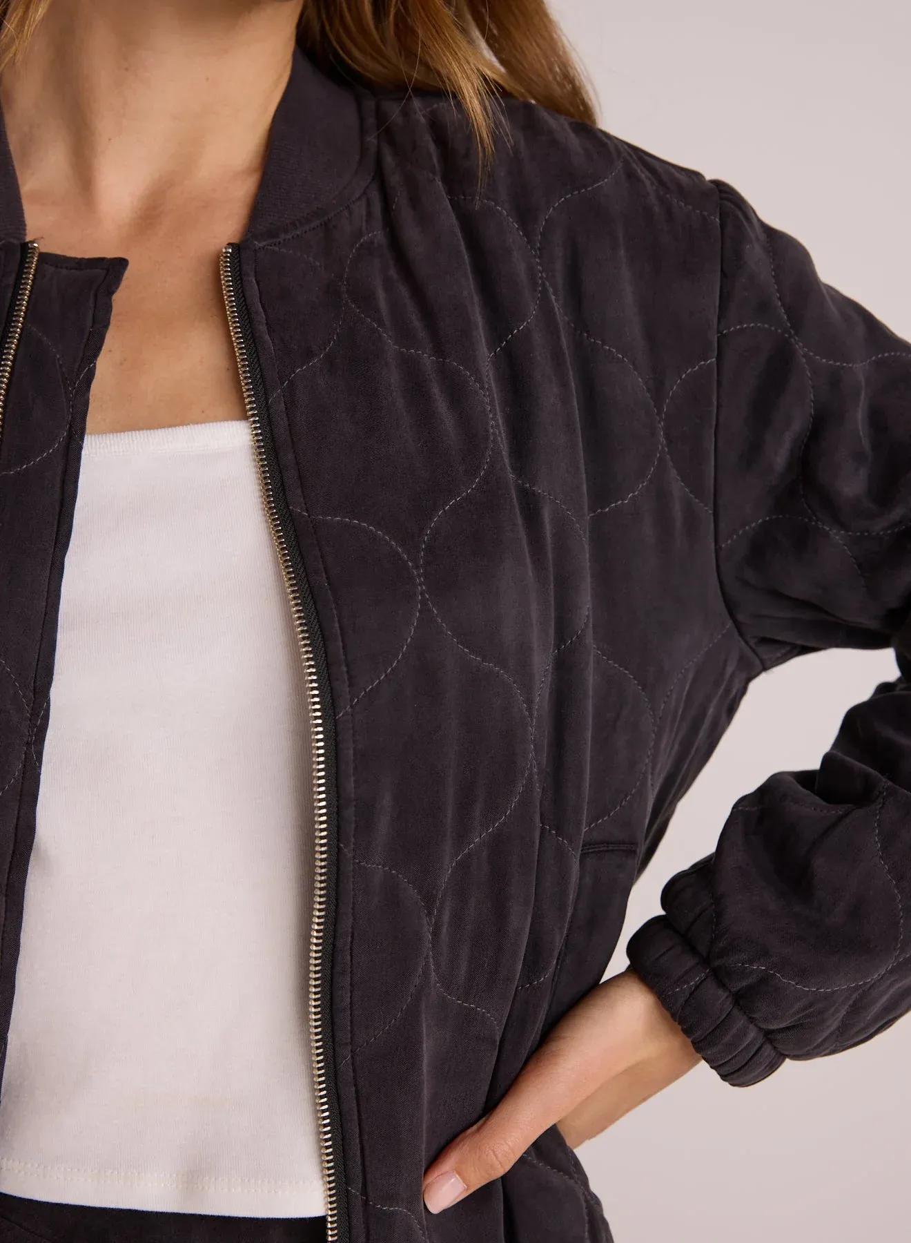 The Wynter Quilted Bomber