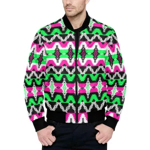 Two Spirit Ceremony Quilted Bomber Jacket for Men