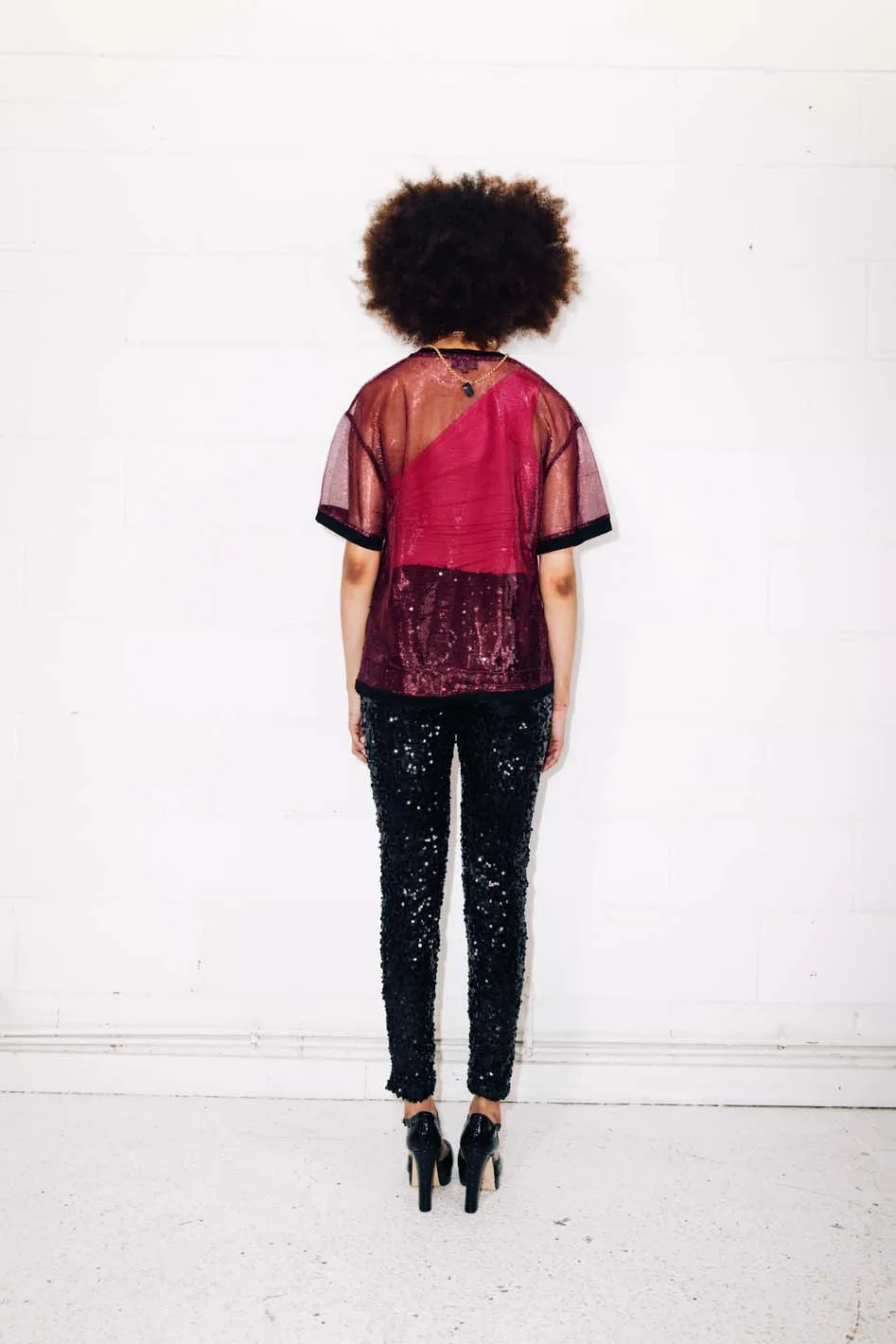 UNISEX SHEER RED T-SHIRT