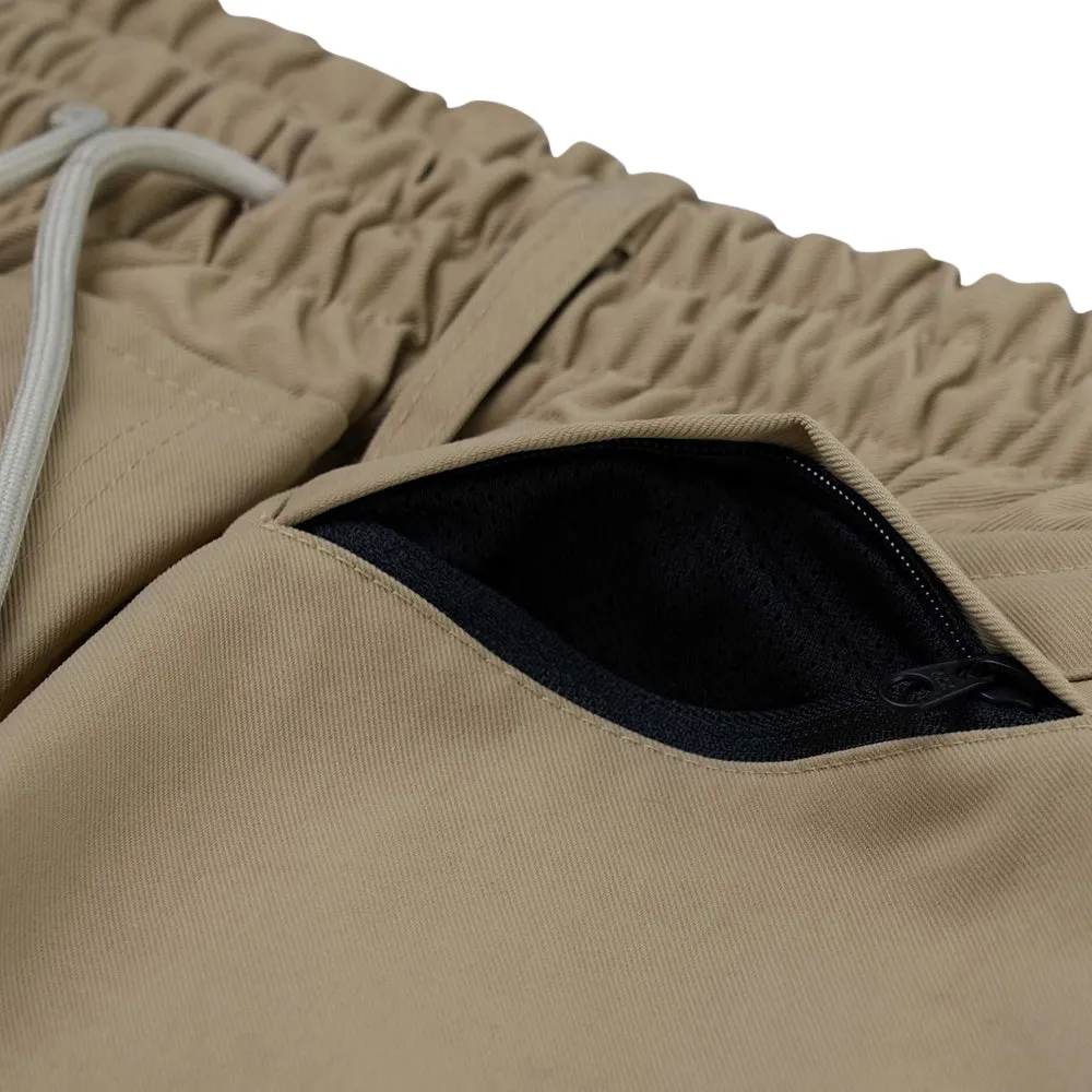 VARIETY PATCH SUPER WIDE VENTILATION PANTS BEIGE