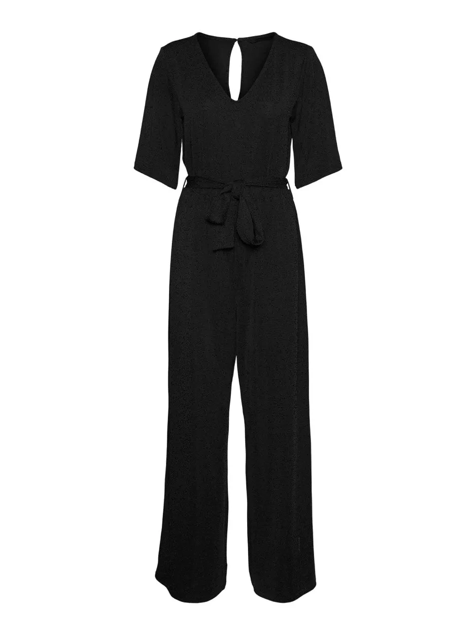 Vmkanva Ss Glitter Jumpsuit Jrs - Zwart