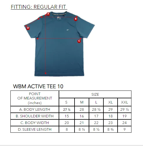 WBM ACTIVE TEE 10