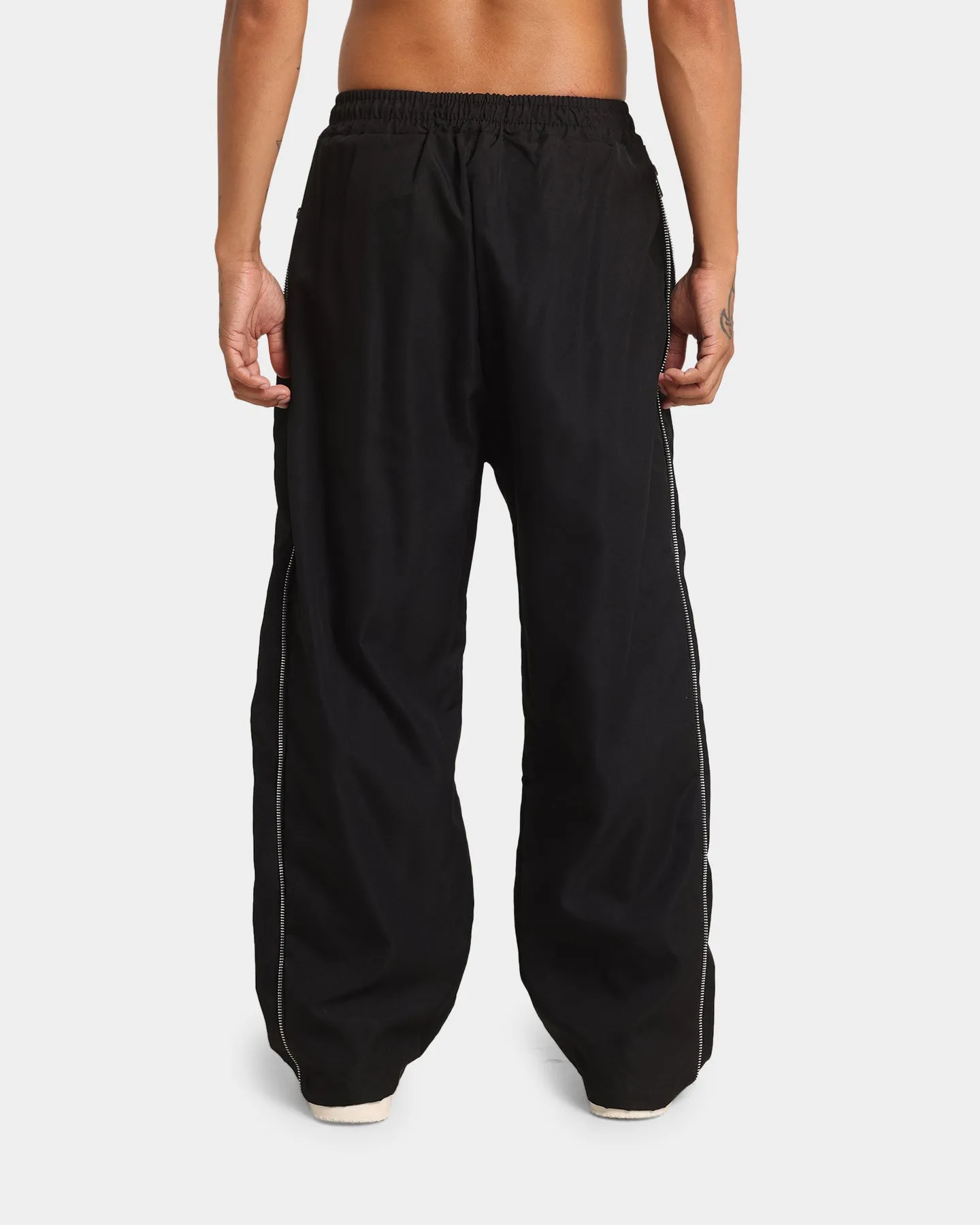 XXIII Ivan Side Zipper Track Pants Black