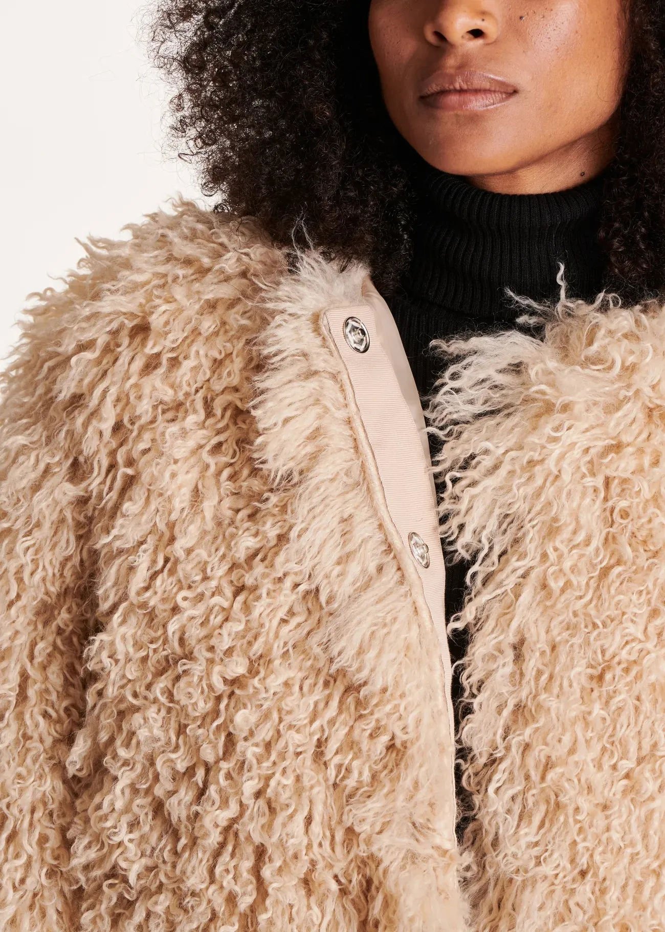 Zarina Faux Shearling Coat