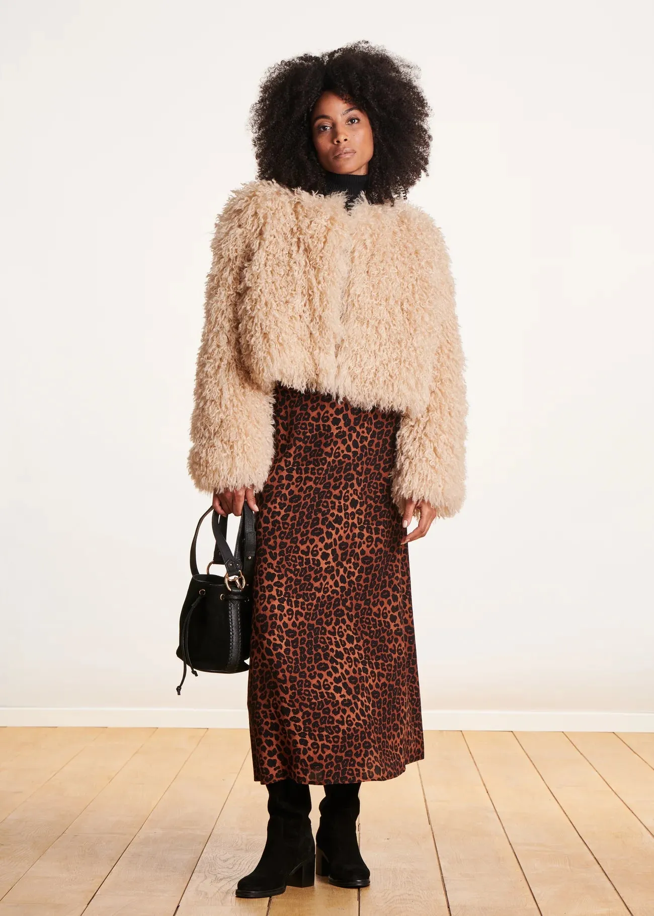 Zarina Faux Shearling Coat